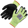 Ergodyne ProFlex 7041 Hi-Vis Nitrile Coated Cut-Resistant Gloves - ANSI/ISEA 105-2016 A4, EN388: 4X42D, WSX Wet Grip - Lime - 1-pair