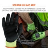 Ergodyne ProFlex 7041 Hi-Vis Nitrile Coated Cut-Resistant Gloves - ANSI/ISEA 105-2016 A4, EN388: 4X42D, WSX Wet Grip - Lime - 1-pair