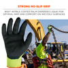 Ergodyne ProFlex 7021 Hi-Vis Nitrile Coated Cut-Resistant Gloves - ANSI A2, EN388: 4342B, 18g, Wet Grip - Lime - 144-pair