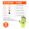 Ergodyne ProFlex 7021 Hi-Vis Nitrile Coated Cut-Resistant Gloves - ANSI A2, EN388: 4342B, 18g, Wet Grip - Lime - 144-pair