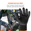 Ergodyne ProFlex 7001 Nitrile Coated Gloves - Abrasion Resistant, 18g, Dry Grip - Black - 1-pair
