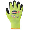 Ergodyne ProFlex 7021 Hi-Vis Nitrile Coated Cut-Resistant Gloves - ANSI A2, EN388: 4342B, 18g, Wet Grip - Lime - 1-pair