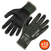 Ergodyne ProFlex 7070 Nitrile Coated Cut-Resistant Gloves - ANSI/ISEA 105-2016 A7, EN388: 4X42F, 13g, Heat Resistant - Green - 12-pair