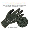 Ergodyne ProFlex 7070 Nitrile Coated Cut-Resistant Gloves - ANSI/ISEA 105-2016 A7, EN388: 4X42F, 13g, Heat Resistant - Green - 1-pair