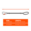 Ergodyne Squids 3100 Tool Lanyard - Carabiner and Cinch Loop - 10lbs - 100-pack