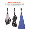 Ergodyne Squids 3420 Swiveling Glove Clip Holder with Dual Clips - Single