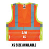 Ergodyne GloWear 8205HL Mesh Hi-Vis Safety Vest - Type R, Class 2, Hook + Loop, No Pockets - Lime