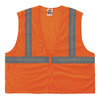 Ergodyne GloWear 8205Z Mesh Hi-Vis Safety Vest - Type R, Class 2 - Zipper, No Pockets - Orange