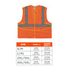 Ergodyne GloWear 8205Z Mesh Hi-Vis Safety Vest - Type R, Class 2 - Zipper, No Pockets - Orange