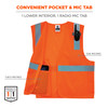 Ergodyne GloWear 8210HL Mesh Hi-Vis Safety Vest - Type R, Class 2, Hook & Loop, Economy - Orange