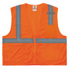 Ergodyne GloWear 8210Z Mesh Hi-Vis Safety Vest - Type R, Class 2, Zipper, Economy - Orange