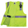 Ergodyne GloWear 8210Z Mesh Hi-Vis Safety Vest - Type R, Class 2, Zipper, Economy - Lime