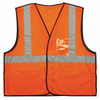 Ergodyne GloWear 8216BA Breakaway Mesh Hi-Vis Safety Vest - Type R, Class 2, ID Badge Holder - Orange