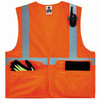 Ergodyne GloWear 8220HL Mesh Hi-Vis Safety Vest - Type R, Class 2, Hook & Loop, Standard - Orange