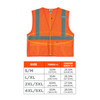 Ergodyne GloWear 8220HL Mesh Hi-Vis Safety Vest - Type R, Class 2, Hook & Loop, Standard - Orange