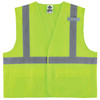 Ergodyne GloWear 8220HL Mesh Hi-Vis Safety Vest - Type R, Class 2, Hook & Loop, Standard - Lime