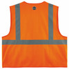 Ergodyne GloWear 8225Z Solid Hi-Vis Safety Vest - Type R, Class 2, Standard, Zipper - Orange