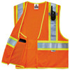 Ergodyne GloWear 8230Z Two-Tone Mesh Hi-Vis Safety Vest - Type R, Class 2, Zipper - Orange