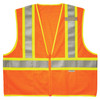 Ergodyne GloWear 8230Z Two-Tone Mesh Hi-Vis Safety Vest - Type R, Class 2, Zipper - Orange