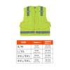 Ergodyne GloWear 8250Z Surveyors Vest - Type R, Class 2, Zipper - Lime