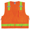 Ergodyne GloWear 8250ZHG Surveyors Vest with Combined Performance Tape - Type R, Class 2, Zipper - Orange