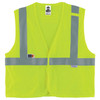 Ergodyne GloWear 8260FRHL Hi-Vis FR Safety Vest - Class 2, NFPA 70E, Mesh, Hook + Loop - Lime