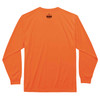 Ergodyne GloWear 8091 Hi-Vis Long Sleeve T-Shirt - Non-Certified - Orange