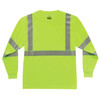 Ergodyne GloWear 8391 Hi-Vis Long Sleeve T-Shirt - Type R, Class 3 - Lime