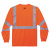Ergodyne GloWear 8391 Hi-Vis Long Sleeve T-Shirt - Type R, Class 3 - Orange