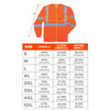 Ergodyne GloWear 8391 Hi-Vis Long Sleeve T-Shirt - Type R, Class 3 - Orange