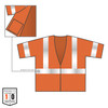 Ergodyne GloWear 8310HL Economy Hi-Vis Safety Vest - Type R, Class 3, Hook & Loop - Orange