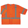 Ergodyne GloWear 8320Z Standard Hi-Vis Safety Vest - Type R, Class 3, Zipper - Orange