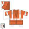Ergodyne GloWear 8320Z Standard Hi-Vis Safety Vest - Type R, Class 3, Zipper - Orange