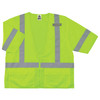 Ergodyne GloWear 8320Z Standard Hi-Vis Safety Vest - Type R, Class 3, Zipper - Lime