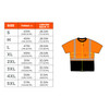 Ergodyne GloWear 8280BK Hi-Vis Performance T-Shirt - Type R, Class 2, Black Bottom - Orange
