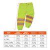 Ergodyne GloWear 8911 Hi-Vis Two-Tone Pants - Class E - Lime