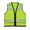 Ergodyne Glowear 8253HDZ Heavy-Duty Mesh Surveyors Vest - Type R, Class 2, Zipper - Lime