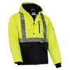 Ergodyne GloWear 8275 Heavy-Duty Hi-Vis Workwear Jacket - Sherpa Lined, Water-Resistant, Class 2, Type R - Lime