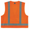 Ergodyne GloWear 8249Z Hi-Vis Surveyors Vest - Type R, Class 2, Zipper, Economy - Orange