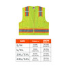 Ergodyne GloWear 8248Z Two-Tone Surveyors Vest - Type R, Class 2, Zipper - Lime