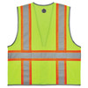 Ergodyne GloWear 8246Z Two-Tone Mesh Hi-Vis Safety Vest - Type R, Class 2, Zipper, Reflective Binding - Lime