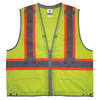 Ergodyne GloWear 8231TV Hi-Vis Tool Tethering Safety Vest - Type R, Class 2, Zipper, Dual Certified - Lime