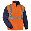 Ergodyne GloWear 8385 4-in-1 Hi-Vis Winter Jacket Parka - Type R, Class 3/2 - Orange