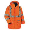 Ergodyne GloWear 8385 4-in-1 Hi-Vis Winter Jacket Parka - Type R, Class 3/2 - Orange