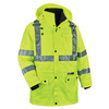 Ergodyne GloWear 8385 4-in-1 Hi-Vis Winter Jacket Parka - Type R, Class 3/2 - Lime