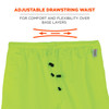 Ergodyne GloWear 8915 Hi-Vis Rain Pants - Class E, Breathable - Lime