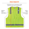 Ergodyne GloWear 8249Z-S Hi-Vis Surveyors Vest - Type R, Class 2, Zipper, Economy, Single Size - Lime