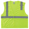 Ergodyne GloWear 8210HL-S Mesh Hi-Vis Safety Vest - Type R, Class 2, Hook & Loop, Economy, Single Size - Lime