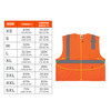 Ergodyne GloWear 8210HL-S Mesh Hi-Vis Safety Vest - Type R, Class 2, Hook & Loop, Economy, Single Size - Orange