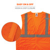 Ergodyne GloWear 8215BA-S Breakaway Mesh Hi-Vis Safety Vest - Type R, Class 2, Economy, Single Size - Orange